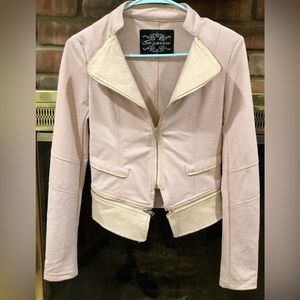 ShineStar pink leather jacket